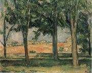 Paul Cezanne Chestnut Trees at Jas de Bouffan oil